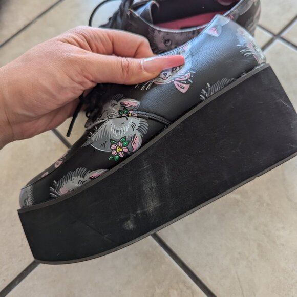 Iron Fist Womens Cat Lady Creepers Size 6 - Picture 6 of 11